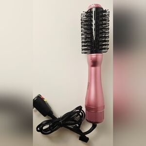 GEM Hot Air Brush Blow Dryer Pink 1100W Volumizer Styler